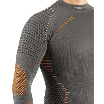 Ergoracing термофутболка з довгим рукавом чоловіча (Antracite/Black, XS/S) - 2 - Robinzon.ua