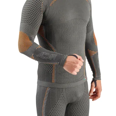 Ergoracing термофутболка з довгим рукавом чоловіча (Antracite/Black, XS/S) - 4 - Robinzon.ua