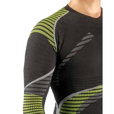 Термофутболка с длинным рукавом мужская Accapi HealthPower, Black/Lime, M/L (ACC NA401.909-ML) - 2 - Robinzon.ua