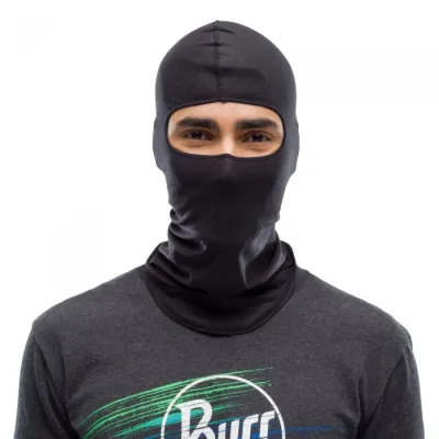 Балаклава Buff Lightweight Merino Wool Balaclava, Solid Black (BU 123327.999.10.00) - 4 - Robinzon.ua