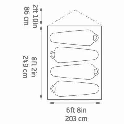 Палатка Kelty Grand Mesa 4 Оливковый - 3 Палатка Kelty Grand Mesa 4 Оливковый - 3 - Robinzon.ua