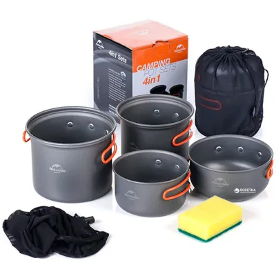 Набір посуду для походу Naturehike NH15T401-G - 1 Набір посуду для походу Naturehike NH15T401-G - 1 - Robinzon.ua