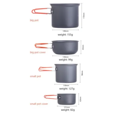 Набір посуду для походу Updated Naturehike NH18T018-G - 1 Набір посуду для походу Updated Naturehike NH18T018-G - 1 - Robinzon.ua