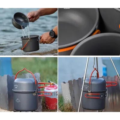 Набір посуду для походу Updated Naturehike NH18T018-G - 6 Набір посуду для походу Updated Naturehike NH18T018-G - 6 - Robinzon.ua