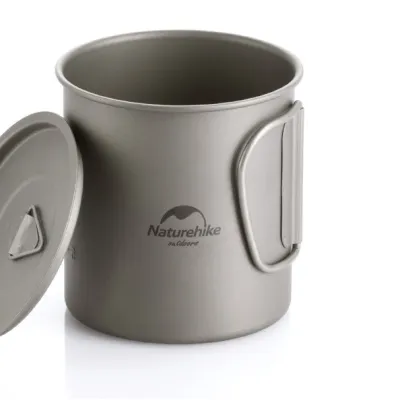 Титанова кружка з кришкою Naturehike 450 мл NH20CJ005 - 1 Титанова кружка з кришкою Naturehike 450 мл NH20CJ005 - 1 - Robinzon.ua
