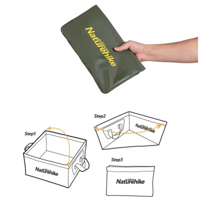 Складное ведро Naturehike на 13 л зеленое NH19SJ007. - 4 - Robinzon.ua