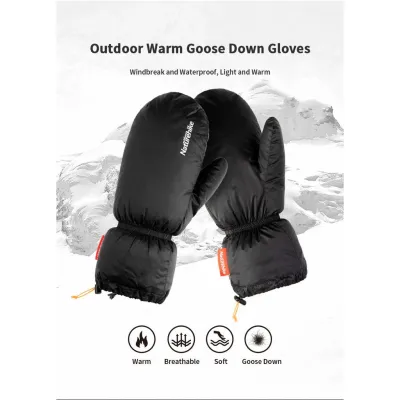 Пухові рукавиці Naturehike чорні NH18S022-T - 6 - Robinzon.ua