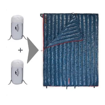 Ультралегкий пуховый спальник Naturehike CW280 upgrade синий NH17Y010-R. - 4 - Robinzon.ua