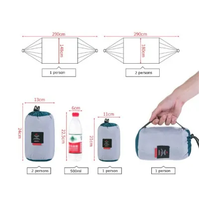 Двухместный гамака Naturehike серый NH17D012-B. - 2 Двухместный гамака Naturehike серый NH17D012-B. - 2 - Robinzon.ua