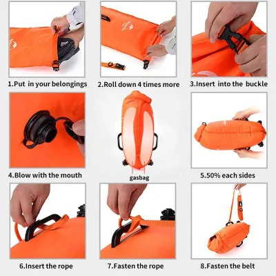 Буй-гермомешок Naturehike 28 л, оранжевый NH17S001-G. - 5 - Robinzon.ua