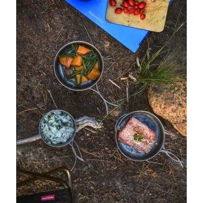 Титановый котелок Naturehike 1300 мл NH18T202-B. - 2 - Robinzon.ua