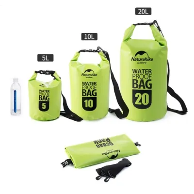 Водонепроницаемая сумка с ремешком Naturehike 20 л салатовая FS15M020-J. - 3 - Robinzon.ua