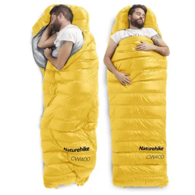 Пуховый Спальный мешок Naturehike CW400 размер М update желтый NH18C400-D. - 1 - Robinzon.ua