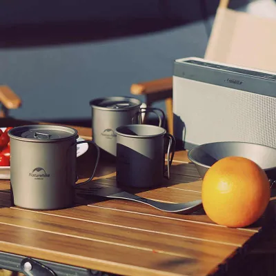 Титанова кружка з кришкою Naturehike 600 мл NH20CJ005 - 2 Титанова кружка з кришкою Naturehike 600 мл NH20CJ005 - 2 - Robinzon.ua