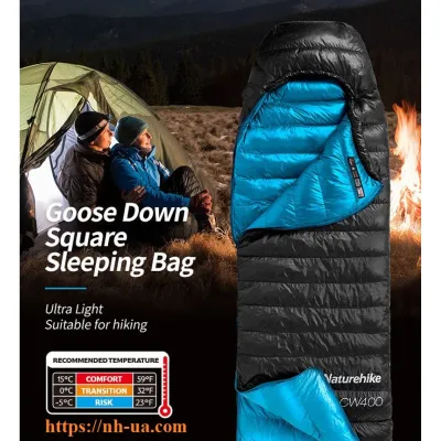 Пуховый Спальник Naturehike CW400 размер L черный NH18C400-D. - 5 - Robinzon.ua