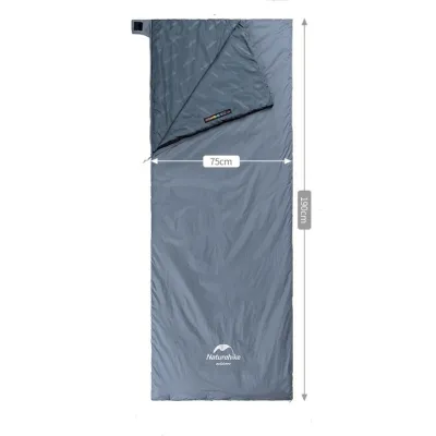 Спальный мешок Naturehike LW180 голубой размер М NH21MSD09. - 2 - Robinzon.ua