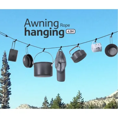 Багатофункціональна підвісна мотузка Naturehike колір сірий NH19PJ040 - 2 - Robinzon.ua