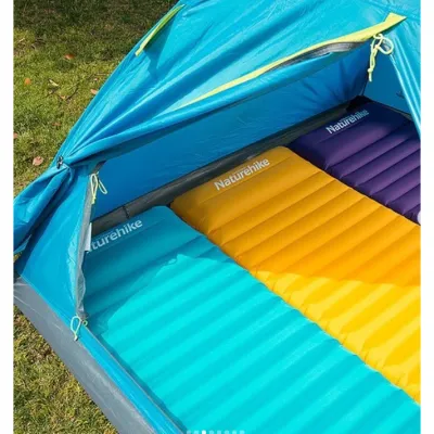 Килимок надувний Naturehike R-Value 3 розмір L, бірюзовий NH18Q001-D - 3 - Robinzon.ua