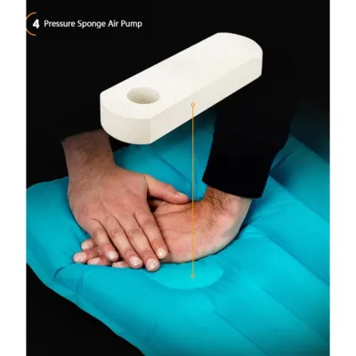 Килимок надувний Naturehike R-Value 3 розмір L, бірюзовий NH18Q001-D - 5 - Robinzon.ua