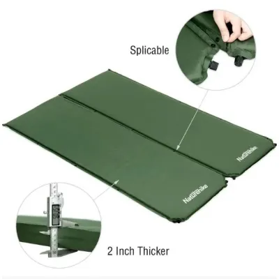 Коврик самонадувающийся Naturehike D03 цвет зеленый NH20DZ003. - 1 - Robinzon.ua