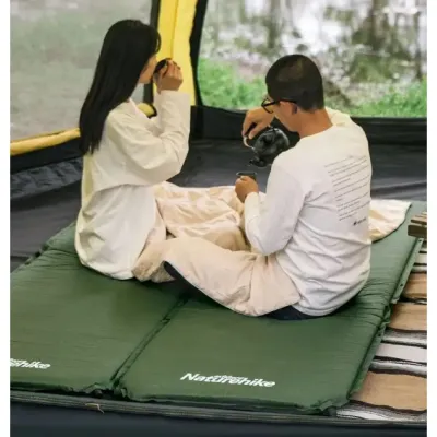 Коврик самонадувающийся Naturehike D03 цвет зеленый NH20DZ003. - 5 - Robinzon.ua