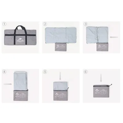 Сумка-баул Naturehike 45 л серая NH17S021-M. - 4 - Robinzon.ua