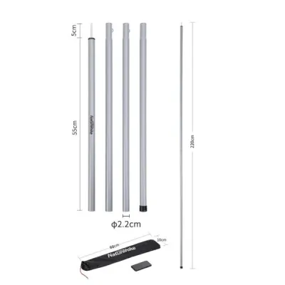 Комплект стоек для тента 2 шт х 2,2 м Naturehike NH20PJ043. - 3 - Robinzon.ua