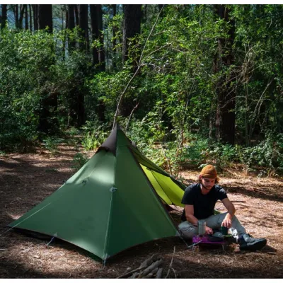 Одномісний намет Naturehike Spire 1  20D nylon зелений  NH17T030-L - 4 - Robinzon.ua