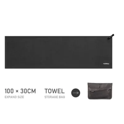 Туристическое полотенце Naturehike 100 х 30 см черное NH20FS009. - 4 - Robinzon.ua