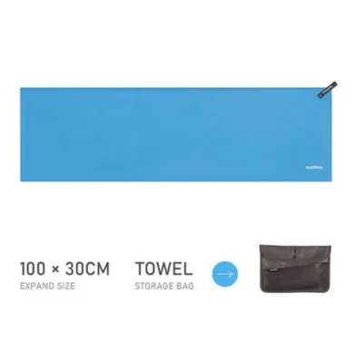 Туристическое полотенце Naturehike 100 х 30 см, голубое NH20FS009. - 3 - Robinzon.ua