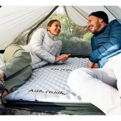 Надувний килимок Naturehike R Value: 5,8  розмір: 183 х 64 х 8 см світло-сірий CNH22DZ016 - 4 - Robinzon.ua