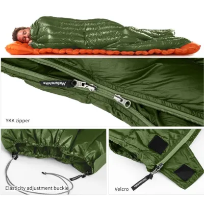 Спальник ультралегкий пуховий Naturehike CW295 upgrade зелений CNK2300SD013 - 4 - Robinzon.ua