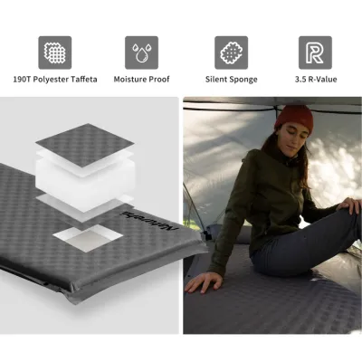 Килимок самонадувний одномісний з подушкою Naturehike бежевий CNK2300DZ014 - 3 - Robinzon.ua