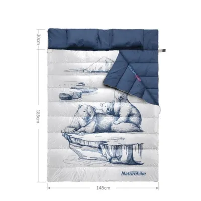 Двухместный спальник с подушками Naturehike &ldquo;Белый медведь” синий (NH19S016-D). - 6 - Robinzon.ua