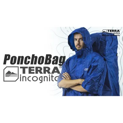 Дощовик Terra Incognita PonchoBag L-XL Синій (TI-PBLXLBL) - 1 - Robinzon.ua
