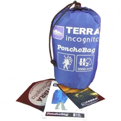 Дощовик Terra Incognita PonchoBag L-XL Синій (TI-PBLXLBL) - 2 - Robinzon.ua