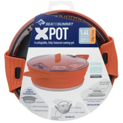 Кастрюля складная с алюминиевым дном X-Pot, Rust 1400 мл от Sea to Summit (STS AXPOT1.4RU) - 2 Кастрюля складная с алюминиевым дном X-Pot, Rust 1400 мл от Sea to Summit (STS AXPOT1.4RU) - 2 - Robinzon.ua