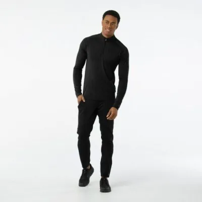 Термофутболка мужская Smartwool Merino 150 Baselayer 1/4 Zip Black, р.XL (SW 14070.001-XL) - 2 - Robinzon.ua