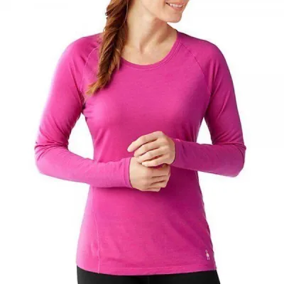 Термофутболка жіноча Smartwool Merino 150 Baselayer Pattern Long Sleeve Potion Pink, р.XL (SW 17256.906-XL) - 1 - Robinzon.ua