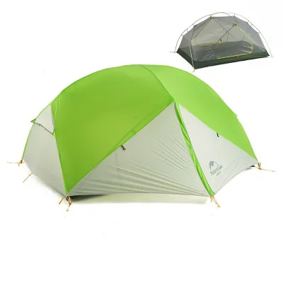 Двухместная палатка Naturehike Mongar 2 зелено-белая NH17T007-M. - 1 - Robinzon.ua