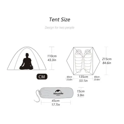Двухместная палатка Naturehike Star River 2 оранжевая NH17T012-T. - 3 - Robinzon.ua