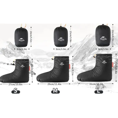 Шкарпетки-чуні пухові Naturehike розмір L (44-46) (CYY2441FS011) - 4 - Robinzon.ua