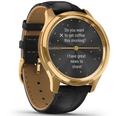 Фитнес часы Garmin vivomove Luxe Pure Gold-Black 010-02241-22 - 1 Фитнес часы Garmin vivomove Luxe Pure Gold-Black 010-02241-22 - 1 - Robinzon.ua