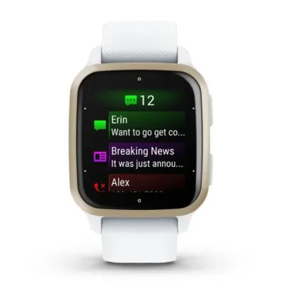 Смарт-часы Garmin Venu Sq 2 белые с кремово-золотистым безелем 010-02701-11 - 1 - Robinzon.ua