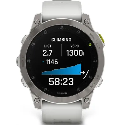 Спортивные часы Garmin Epix Gen 2 Sapphire White Titanium с силиконовым ремешком 010-02582-21 - 1 Спортивные часы Garmin Epix Gen 2 Sapphire White Titanium с силиконовым ремешком 010-02582-21 - 1 - Robinzon.ua