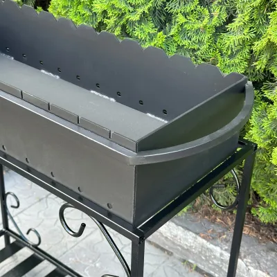 Мангал Mzavod Гефест на 12 шампурів 4мм на дровниці - 3 Мангал Mzavod Гефест на 12 шампурів 4мм на дровниці - 3 - Robinzon.ua