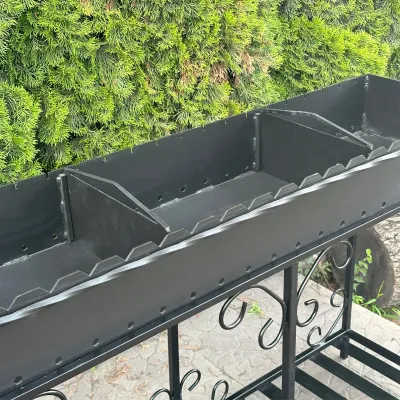 Мангал Mzavod Гефест на 20 шампурів 4мм на дровниці - 4 - Robinzon.ua