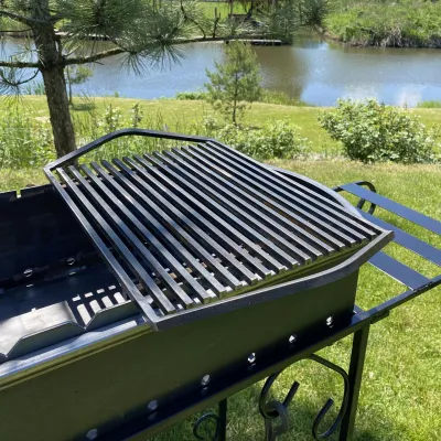 Универсальная стальная решетка-гриль Mzavod с ручками 520х320мм - 4 - Robinzon.ua