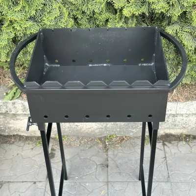 Мангал Mzavod Гектор на 6 шампурів 4мм на ніжках - 3 Мангал Mzavod Гектор на 6 шампурів 4мм на ніжках - 3 - Robinzon.ua