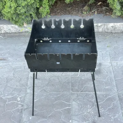 Мангал-чемодан Mzavod Пегас на 6 шампуров 2мм - 4 - Robinzon.ua